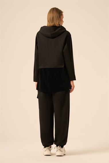 FTZ Women Kadın Scuba Spandex Takım  Siyah 31258