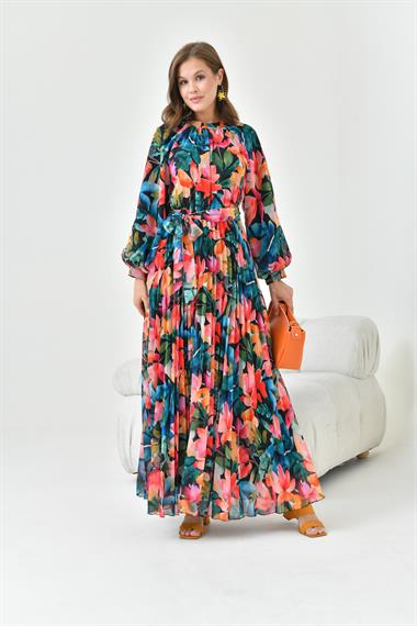 FTZ Women Kadın Şifon Elbise  Siyah 30871