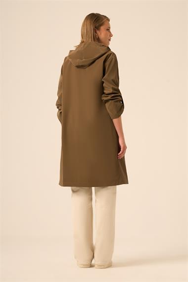 FTZ Women Kadın Trenç Kap  Haki 31237