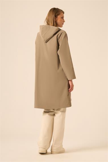 FTZ Women Kadın Trenç Kap  Vizon 31237