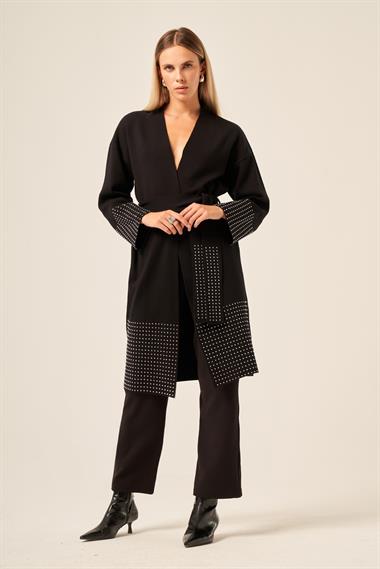 FTZ Women Kadın Taş Detaylı Giycık  Siyah 20833