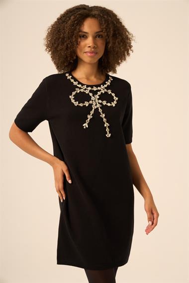 FTZ Women Kadın Taş Detaylı Tunik  Siyah 20839