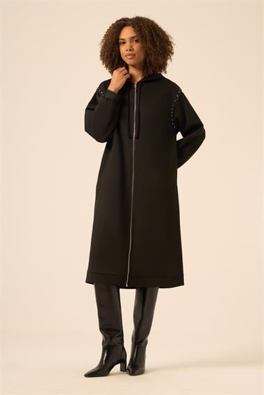 FTZ Women Kadın Taş Detay Kap  Siyah 31215