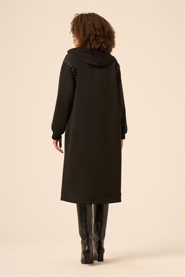 FTZ Women Kadın Taş Detay Kap  Siyah 31215