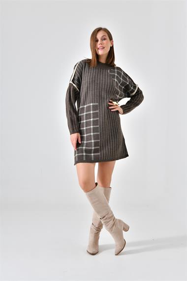 FTZ Women FTZ Women Kadın Kol Aksesuar Detay Kazak  Kahve 21-6032
