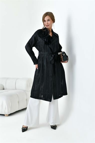 FTZ Women Kadın Abaya Kap  Siyah 30864