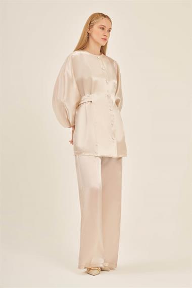 FTZ Women Kadın Abiye Takım  Beige 31125
