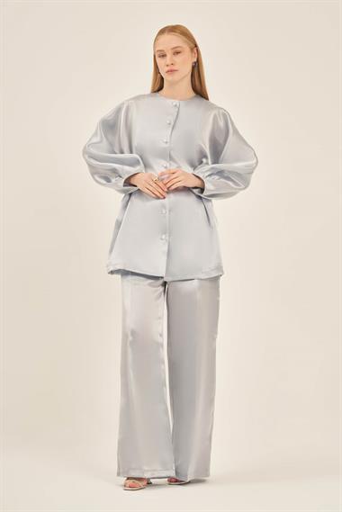 FTZ Women Kadın Abiye Takım  Mavi 31125