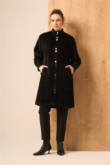 FTZ Women Kadın Angora Kaban  Siyah 31254