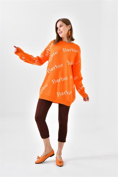 FTZ Women Kadın Barbie Kazak  Orange 20675