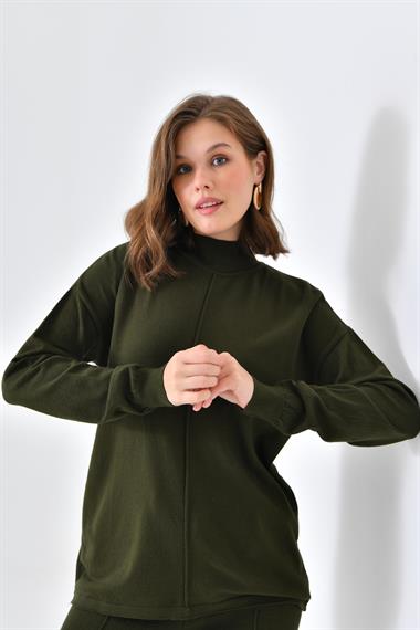 FTZ Women Kadın Basic İkili Takım  Haki 20582