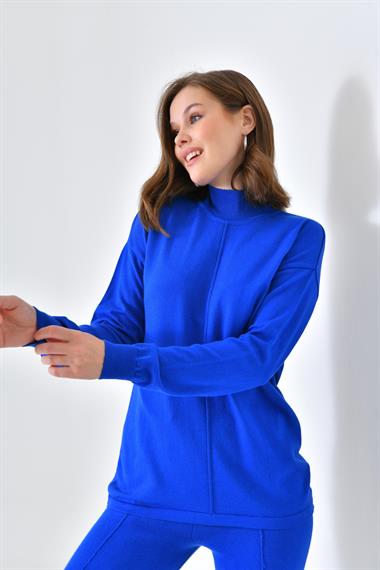 FTZ Women Kadın Basic İkili Takım  Saks Mavi 20582
