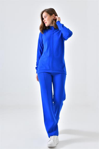 FTZ Women Kadın Basic İkili Takım  Saks Mavi 20582