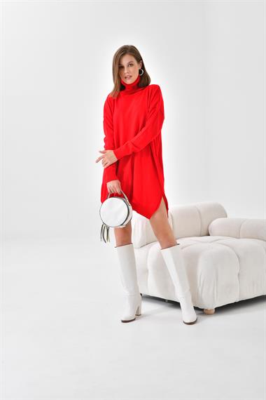 FTZ Women Kadın Basic Tunik  Kırmızı 20401