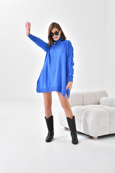 FTZ Women Kadın Basic Tunik  Mavi 20401