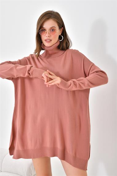FTZ Women Kadın Basic Tunik  Pudra 20401