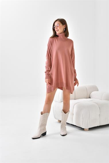 FTZ Women Kadın Basic Tunik  Pudra 20401