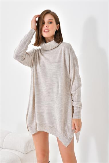 FTZ Women Kadın Basic Tunik  Taş 20401