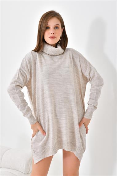 FTZ Women Kadın Basic Tunik  Taş 20401