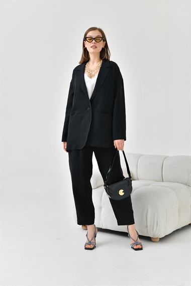 FTZ Women Kadın Begonya Ceketli Takım  Siyah 30777