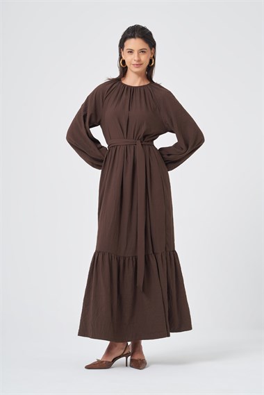 FTZ Women Kadın Capella Elbise  Kahve 31388