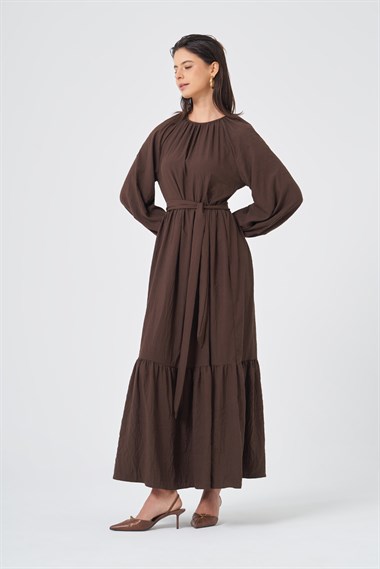 FTZ Women Kadın Capella Elbise  Kahve 31388