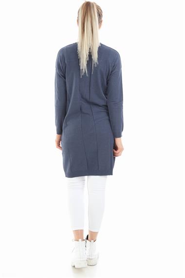 FTZ Women Kadın Cepli Tunik  İndigo 20-260