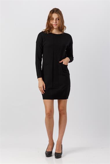FTZ Women Kadın Cepli Tunik  Siyah 20-260