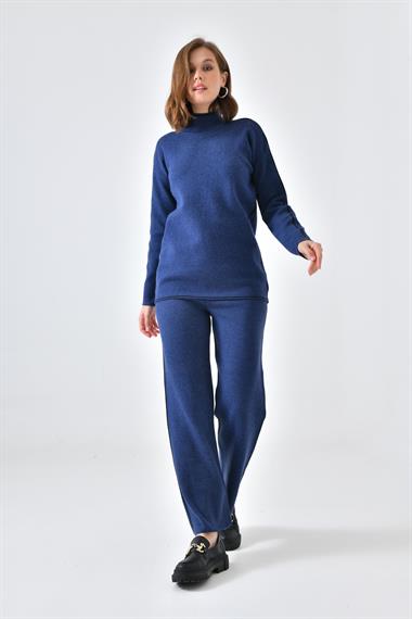 FTZ Women Kadın Çizgili İkili Takım  İndigo 20563