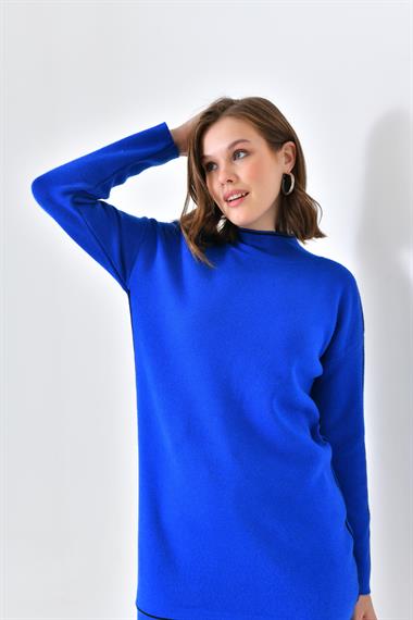 FTZ Women Kadın Çizgili İkili Takım  Saks Mavi 20563