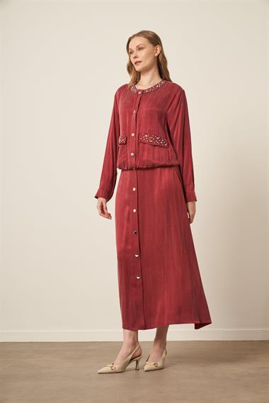 FTZ Women Kadın Cupra Etekli Takım  Bordo 31063