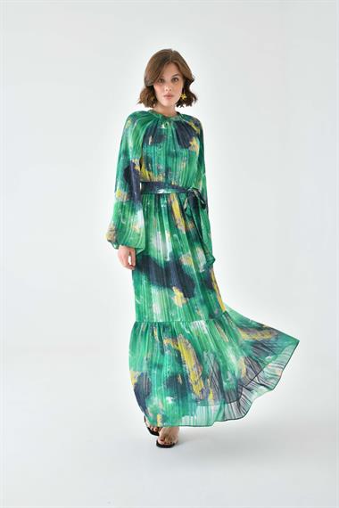 FTZ Women Kadın Desenli Elbise  Benetton 30740