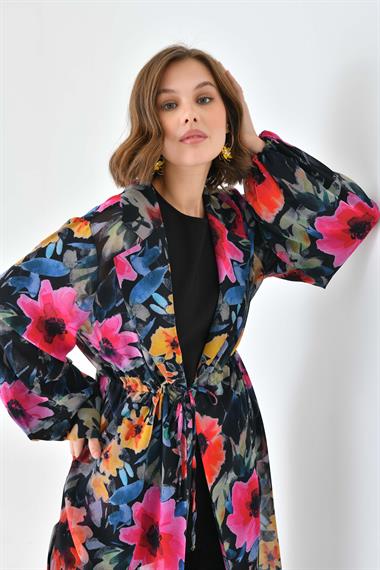 FTZ Women Kadın Desenli Takım  Siyah 30703
