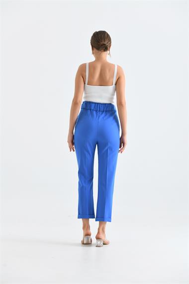 FTZ Women Kadın Douable Crep  Saks Mavi 30170