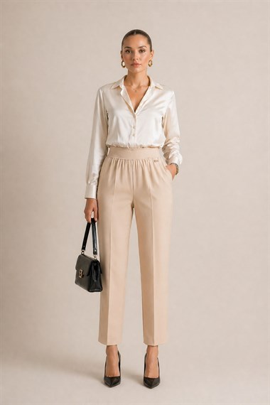 FTZ Women Kadın Double Pantolon  Beige 31351