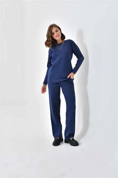 FTZ Women Kadın  Düz Basic İkili Takım  İndigo 20588