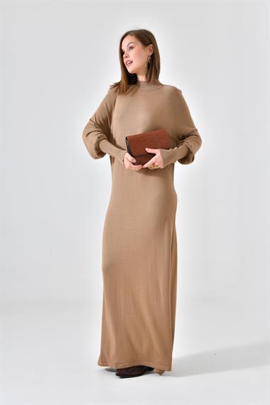 FTZ Women Kadın Düz Basic Tunik  Beige 20677