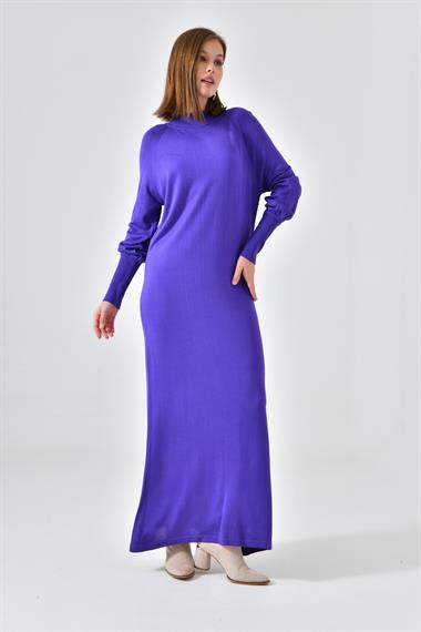 FTZ Women Kadın Düz Basic Tunik  Mor 20677