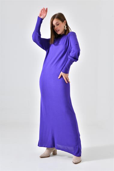 FTZ Women Kadın Düz Basic Tunik  Mor 20677