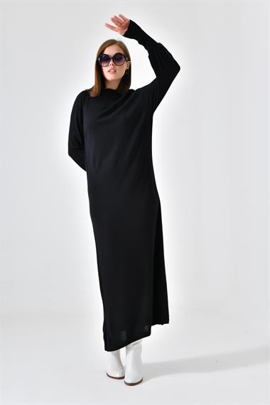 FTZ Women Kadın Düz Basic Tunik  Siyah 20677