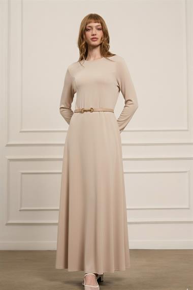 FTZ Women Kadın Elbise  Beige 31073