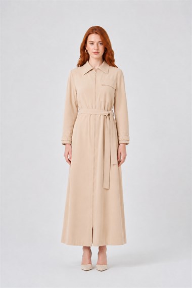 FTZ Women Kadın Erta Elbise  Beige 31347