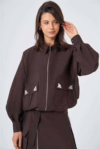 FTZ Women Kadın Etekli Takım  Kahve 31371