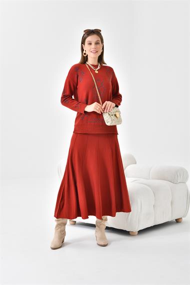 FTZ Women Kadın Etekli Takım  Kiremit 20559