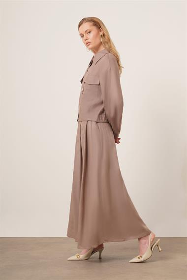 FTZ Women Kadın Etekli Takım  Vizon 31152