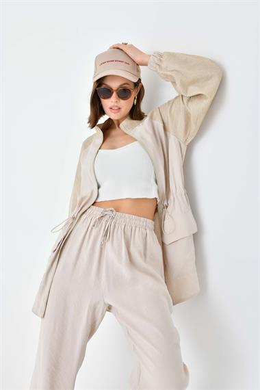 FTZ Women Kadın File Detaylı Takım  Taş 30709