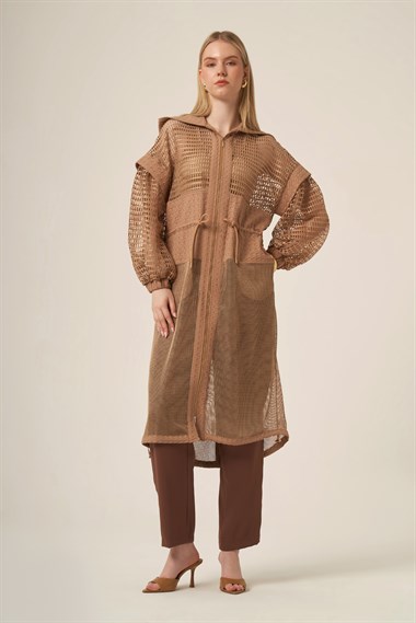 FTZ Women Kadın File Kap  Beige 31325