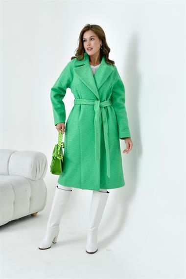 FTZ Women Kadın Geniş Yaka Kaban  Benetton 30627