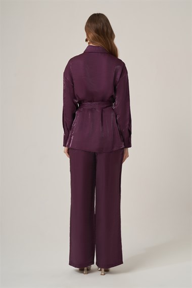FTZ Women Kadın Glitery Takım  Mürdüm 31386