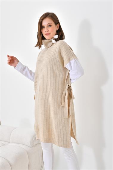 FTZ Women Kadın Gömlek Kol Tunik  Taş 21-6059